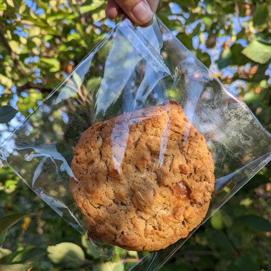 Apple caramel crisp cookie